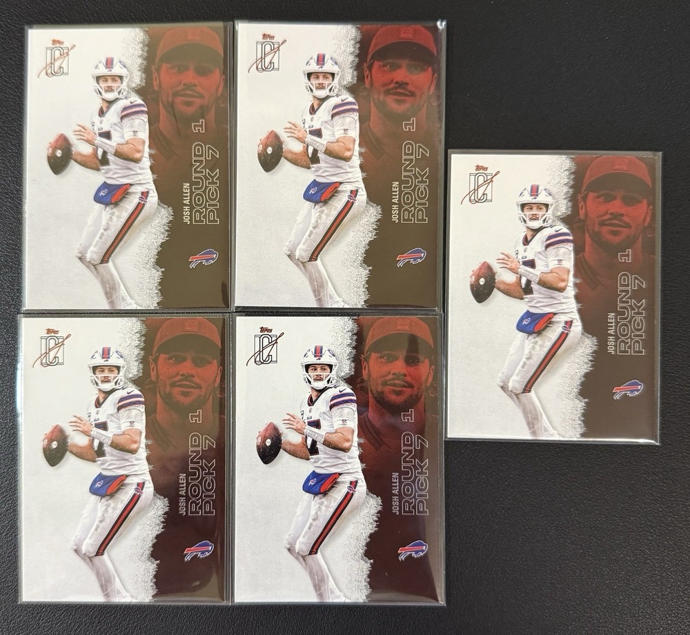2025 Topps Signature Class Football Josh Allen 5 Card Lot #7 Bills