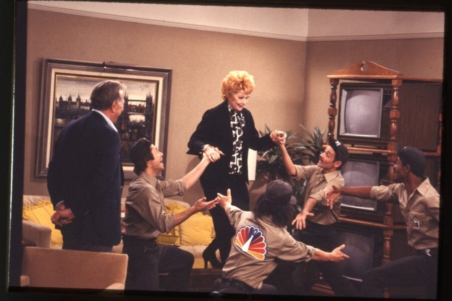 Lucille Ball Moves to NBC Jack Klugman Comic Scene Original 35mm Transparency
