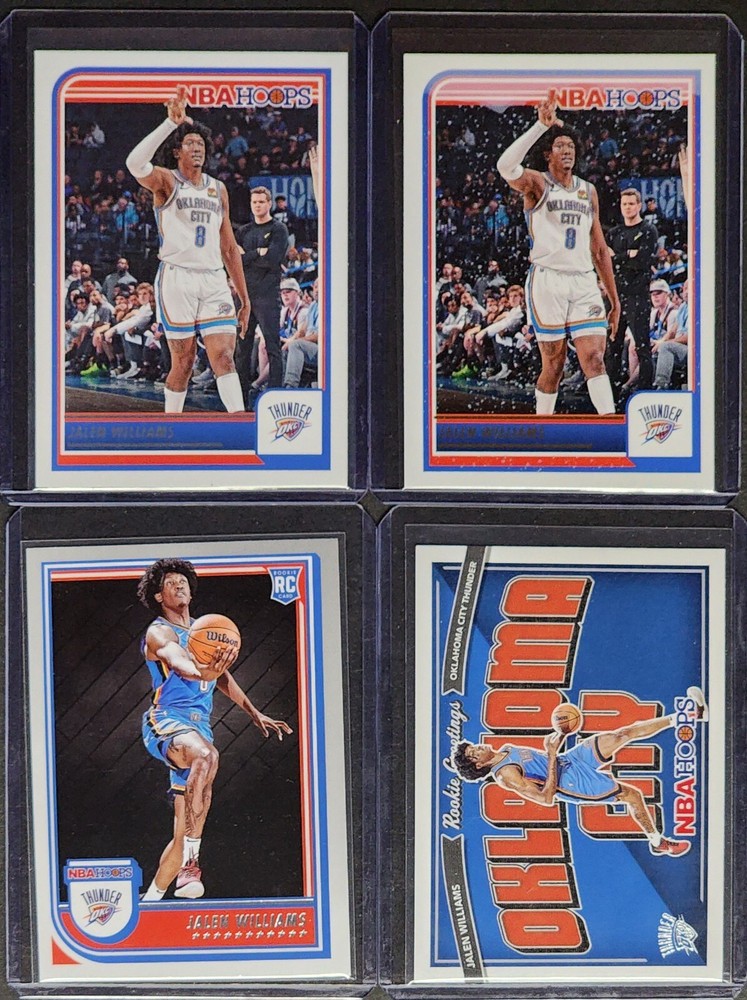 $6 JALEN WILLIAMS Lot - 4 Cards NBA HOOPS + Winter + RC - OKC Thunder