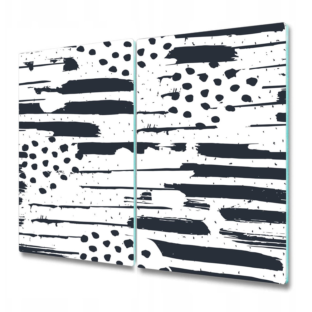 Glass Chopping Board Utensil Worktop Saver Abstract repeat Painting 2x30x52