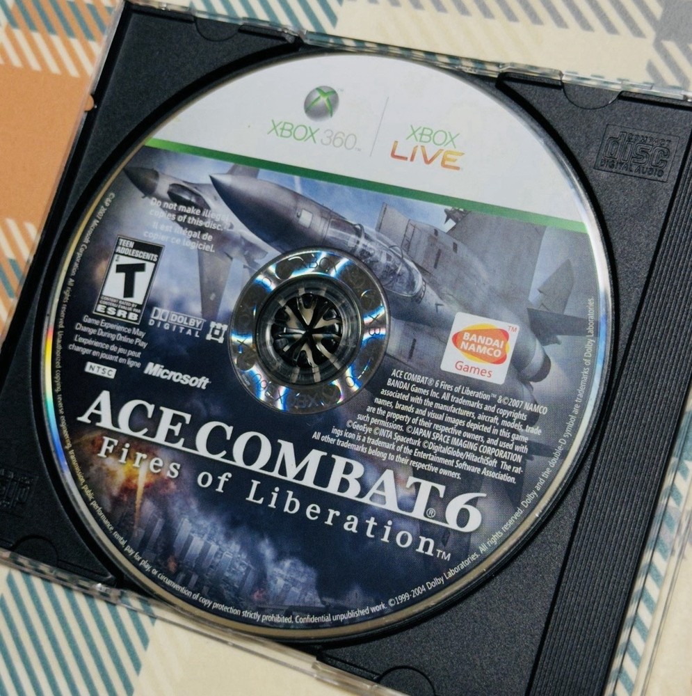 Ace Combat 6: Fires of Liberation (Microsoft Xbox 360, 2007) Disc Only TESTED G1-image