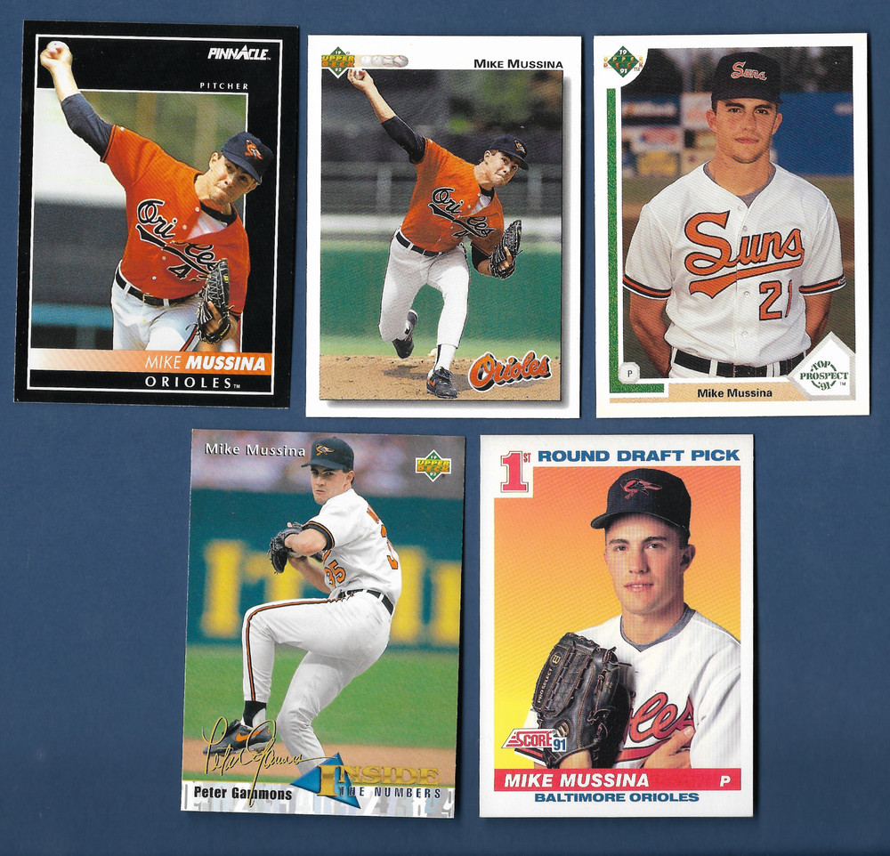 Lot of 10 Mike Mussina Orioles Rookie No Duplicates