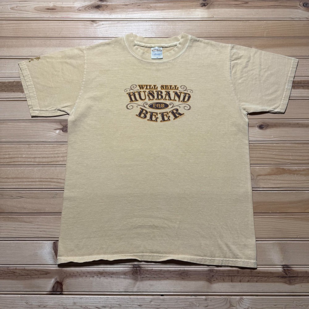 Crazy Shirts Will Sell Husband For Beer Dyed Hawaiian Funny Souvenir Shirt Small