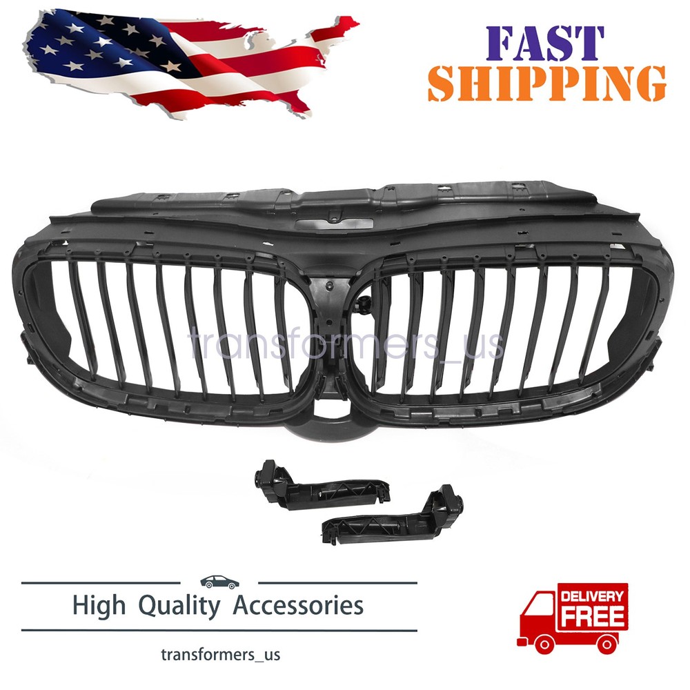 Front Bumper Grille Air Shutter Flap For BMW 740e xDrive 740i xDrive 2017 - 2019