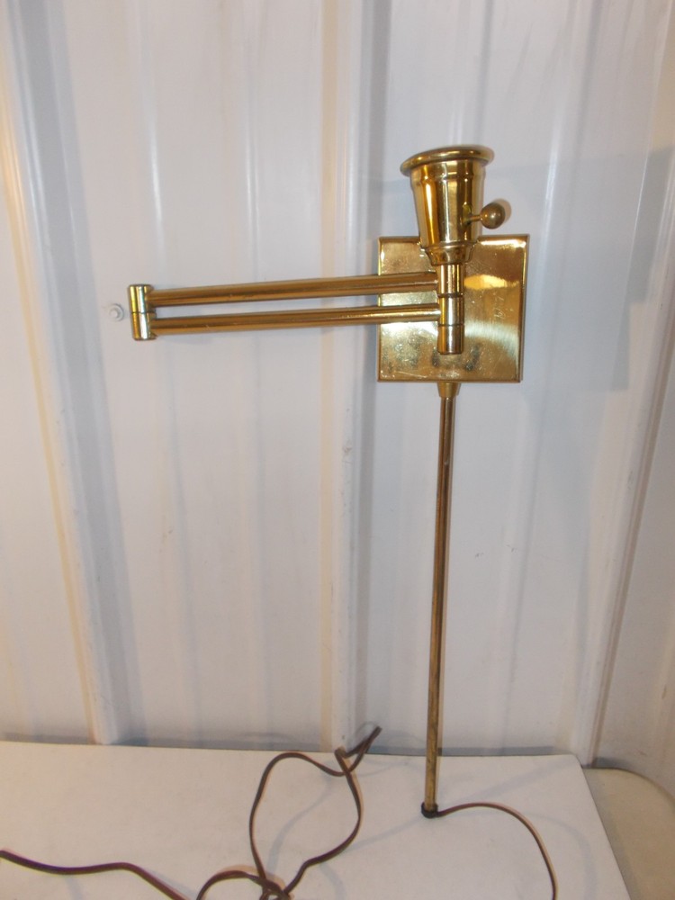 Vintage Extendable Arm Wall Mounted Sconce Light Lamp Electric Corded