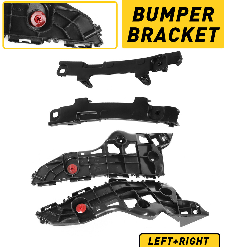 4PC Bumper Bracket Front Retainer Holder Support w/6 Clips for 2014-19 Highlander