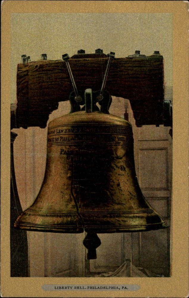 Liberty Bell crack Philadelphia Pennsylvania ~ c1905 UDB Ullman's Gold Border