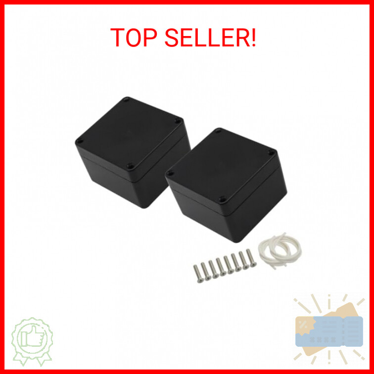 LeMotech ABS Plastic Electrical Project Case Power Junction Box, Project Box Bla-image