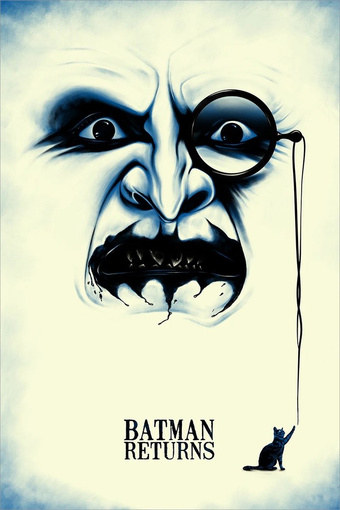 Batman Returns by Benedict Woodhead 24/75 24x36 Screen Print Movie Art Poster