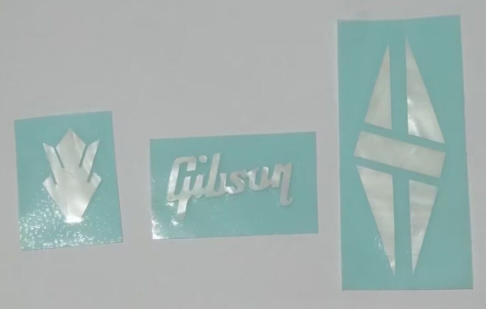 Mother of Pearl Guitar Self Adhesive Crown big Diamond Decal Sticker For Gibson