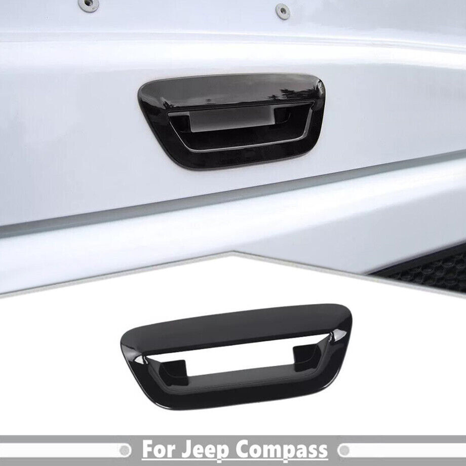 2017-2025 Jeep Compass Gloss Black ABS Tailgate Handle Cover Trim