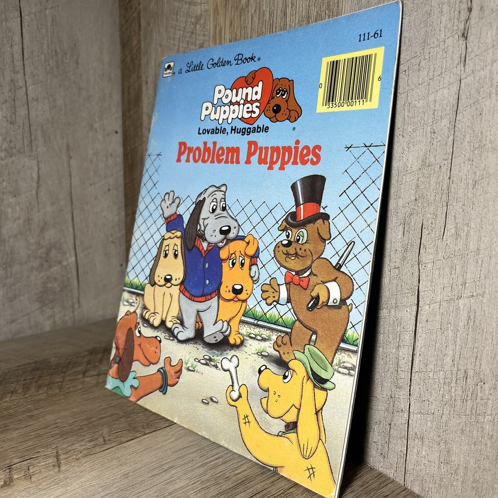 ⭐️ Vintage Little Golden Book Soft Cover Pound Puppies Problem Puppies Kid Book