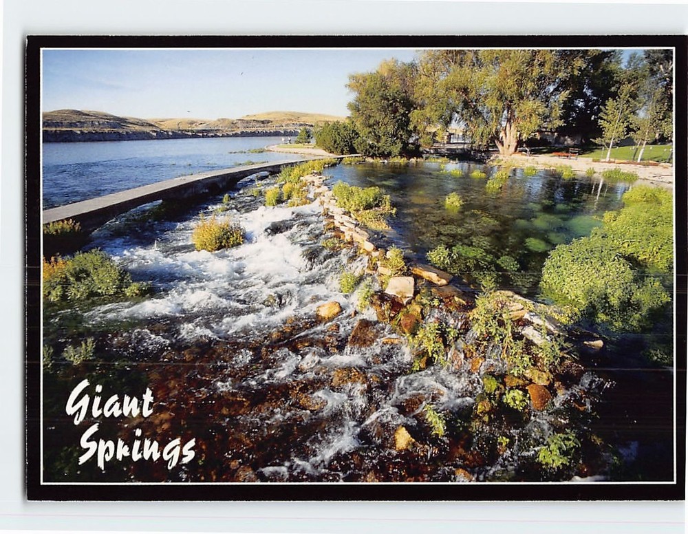 Postcard Giant Springs Great Falls Montana USA