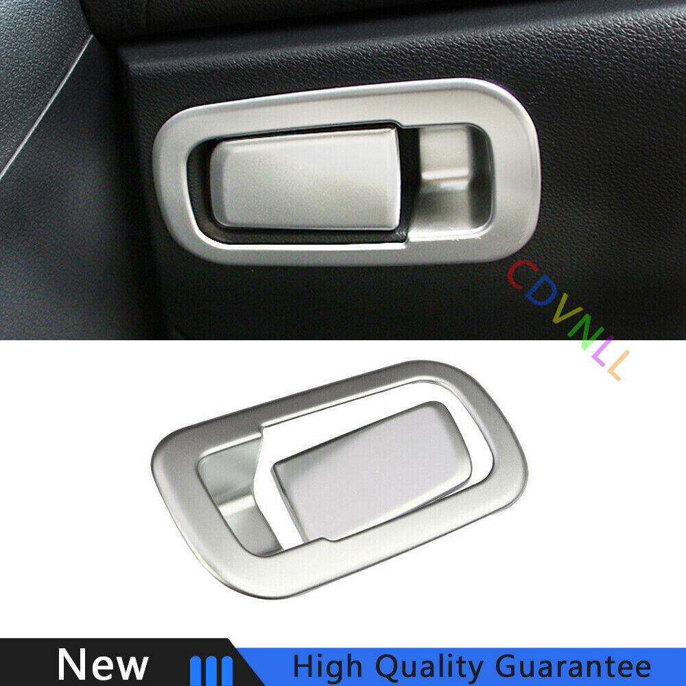 For Honda Civic 10th 16-2021 Silver Matte Co-Pilot Storage Box Handle Bowl Trim