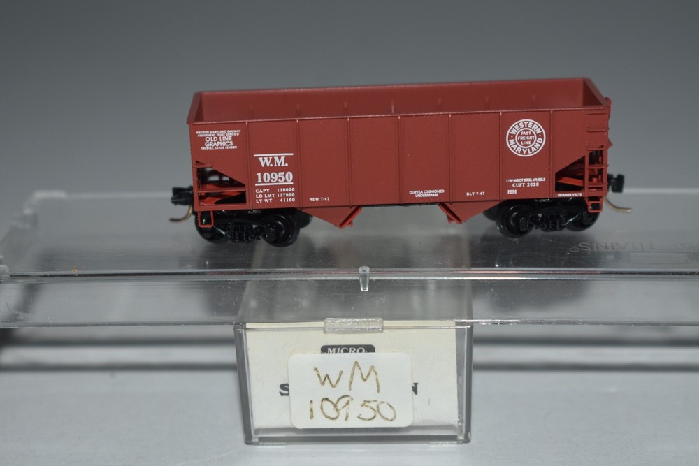 N Scale MTL Western Maryland 33' Twin Bay Hopper 10950 C46541