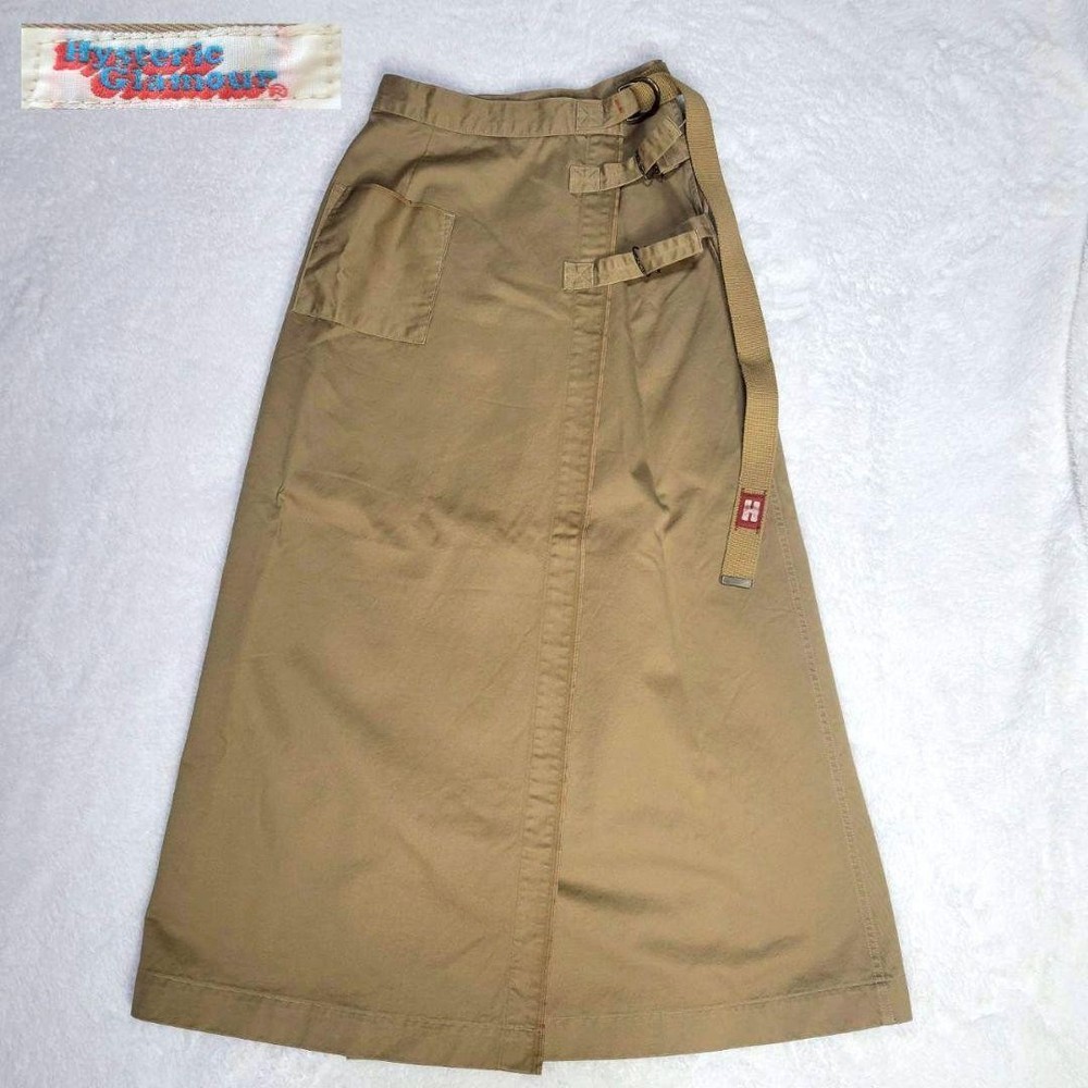 Hysteric Glamour 90s Beige Cotton Maxi Skirt Vintage Free Size Excellent