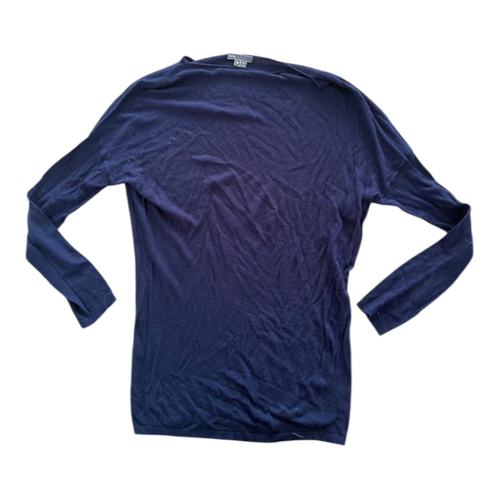 Woman Vince Navy Blue Long Sleeve Shirt