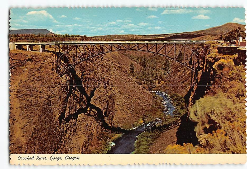 Postcard Crooked River Gorge Oregon USA