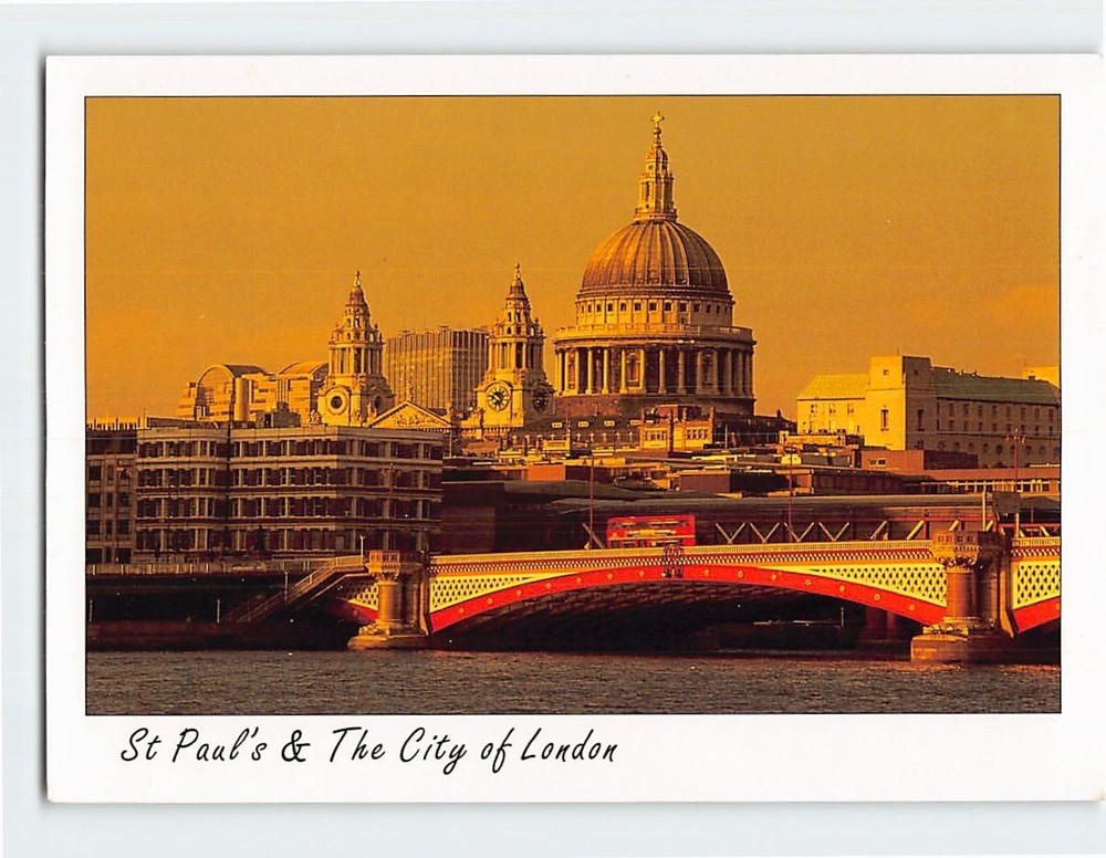 Postcard St. Pauls & The City of London England