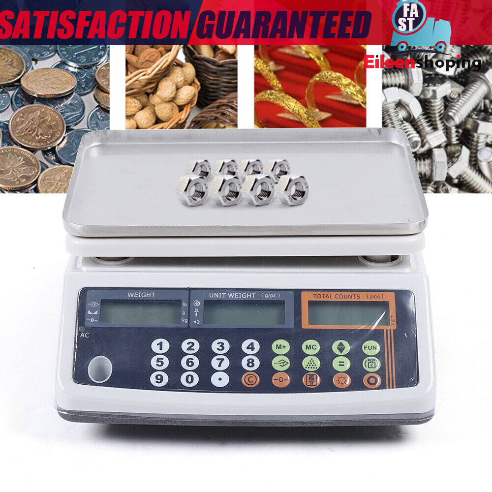 0.001/0.002 Lb Precise Counting Scale Digital Parts Coin 66LB Capacity Inventory