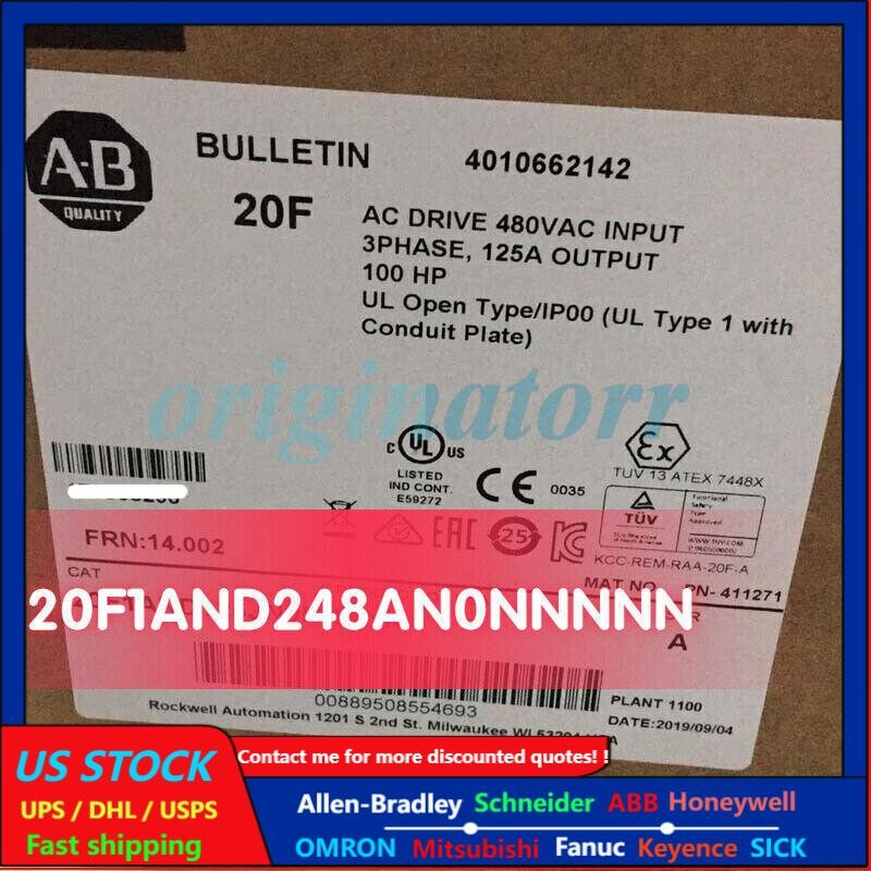 ALLEN BRADLEY 20F1AND248AN0NNNNN New AB Factory Sealed US Free Tax