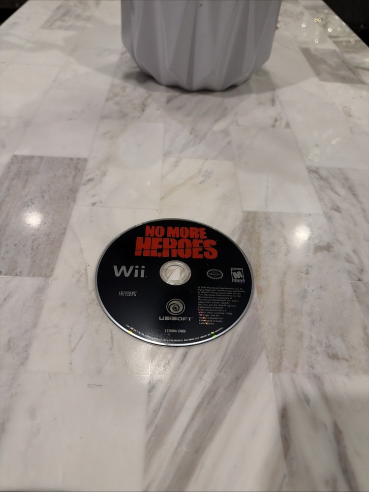 No More Heroes (Nintendo Wii, 2008) Tested & Works with Manual