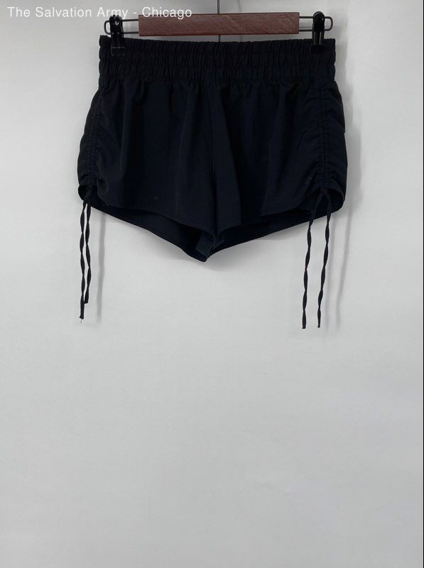Offline By Aerie Womens Black Low Rise Pull On Activewear Athletic Shorts Size S