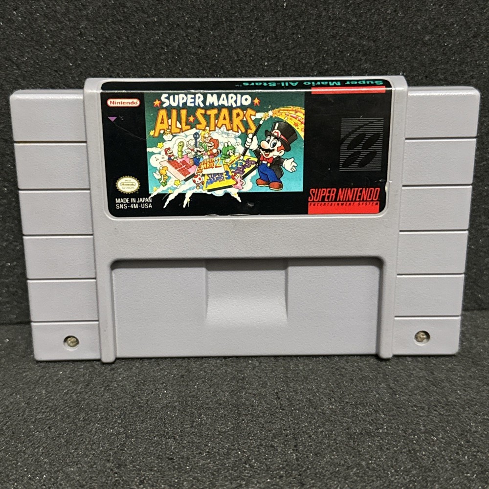 SUPER MARIO ALL-STARS (Nintendo Super Nintendo SNES) Cartridges Only Tested