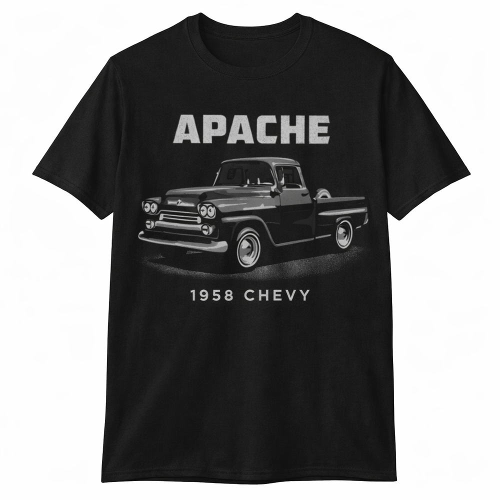 1958 Chevy Apache Classic Pickup Truck Retro Style Unisex Graphic Tee