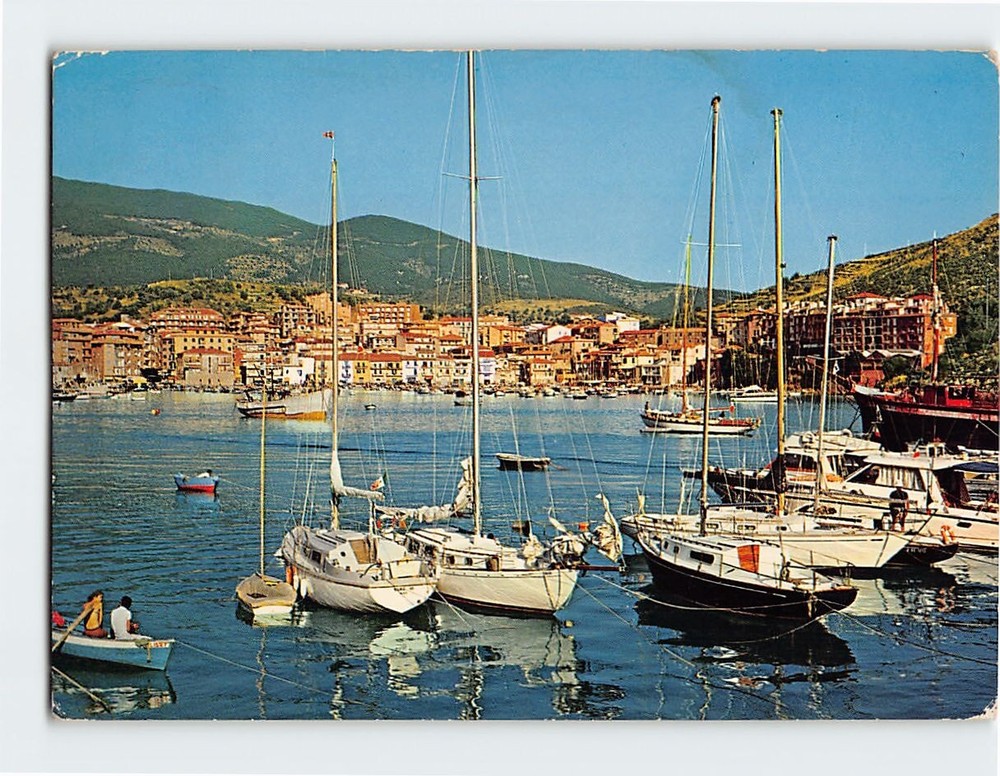 Postcard Panoramic View Monte Argentario Porto Ercole Italy