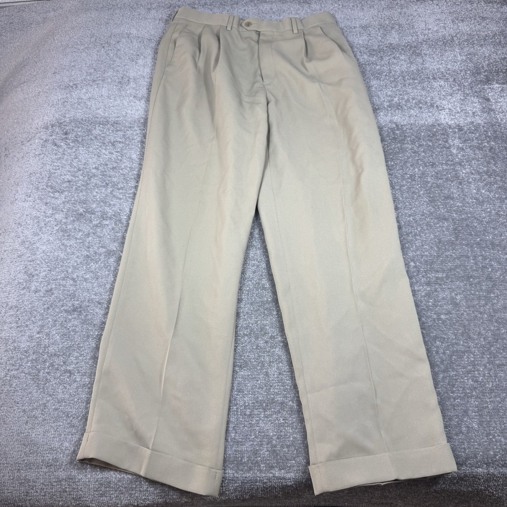 Lauren Ralph Lauren Pants 32x31 Tan Dress Pants Pleated LRL Business Classic Fit