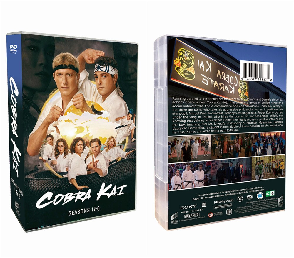 Cobra Kai Seasons 1-6 Complete 14-Disc DVD Box Set Sealed Free Shipping