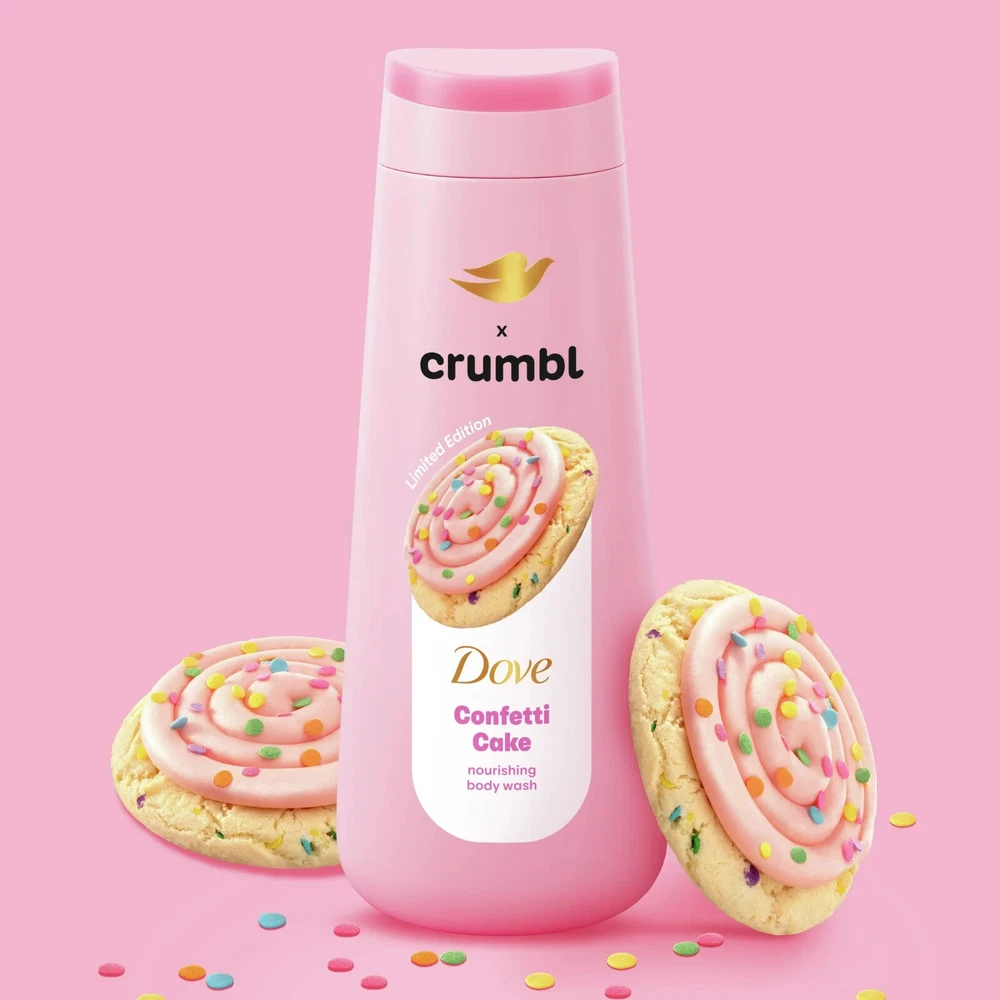 Dove Crumbl Moisturizing Liquid Body Wash Confetti Cake 20 oz