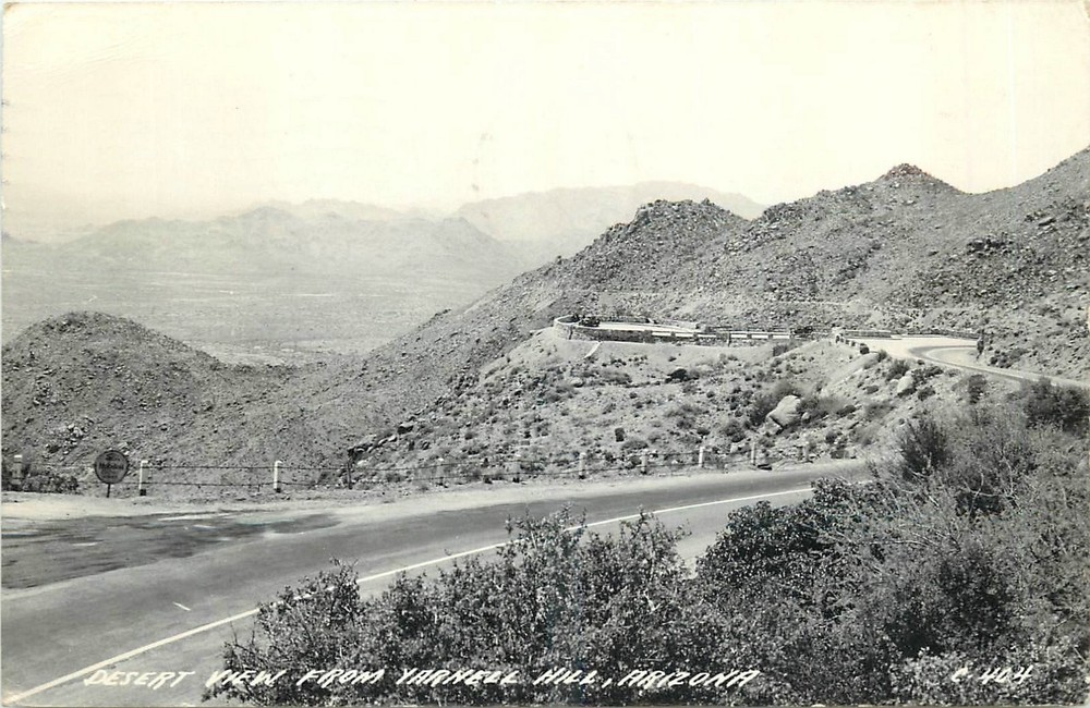 1949 Prescott Arizona Desert View  Yarnell Hill RPPC Postcard 26-3126