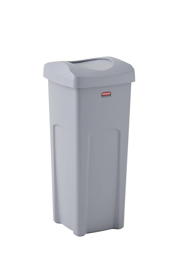 23 Gallon Commercial Trash Garbage Container w/ Untouchable Swing Top Lid Office
