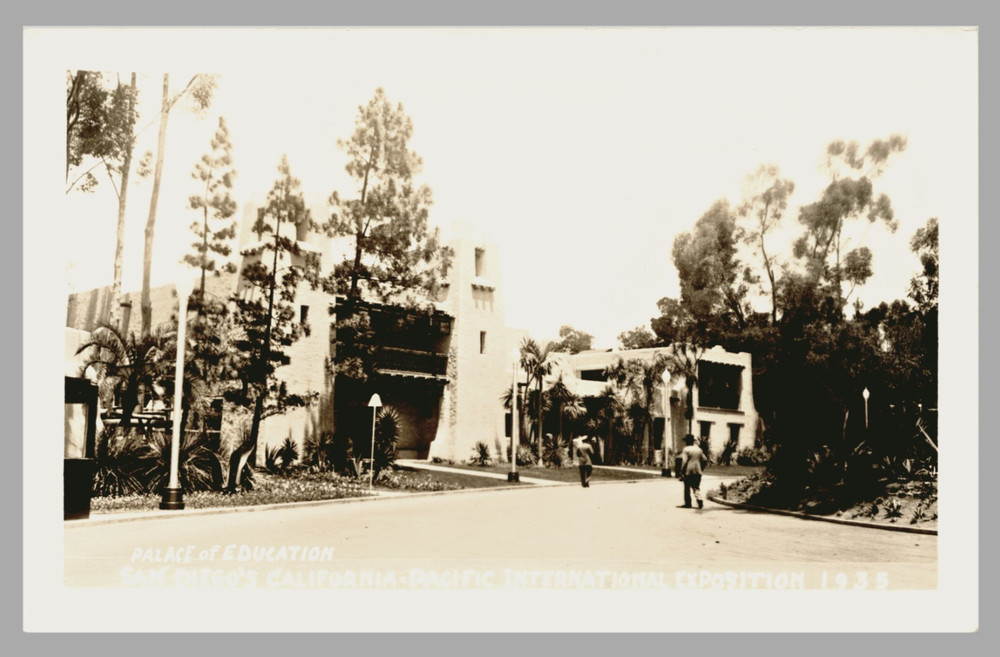 Palace Of Education San Diego California-Pacific Exposition 1935 RPPC Postcard
