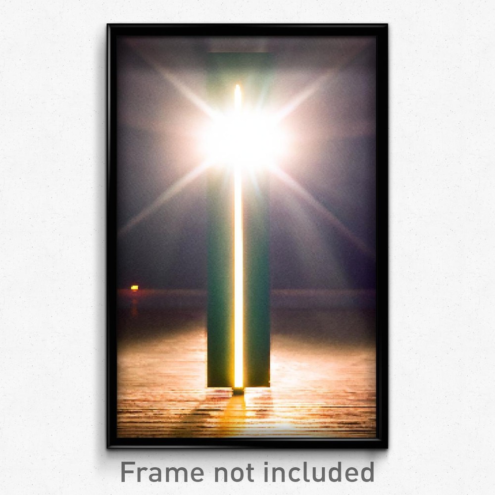 8-Bit Pixel Art Poster - Sunny Arrowslit Psychedelic Trippy Gamer Print