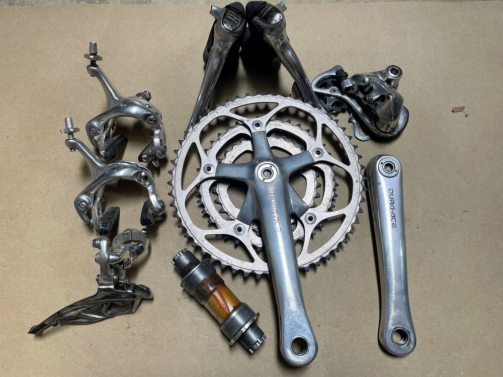 Shimano Dura Ace 7700 Groupset 3x9 speed Silver
