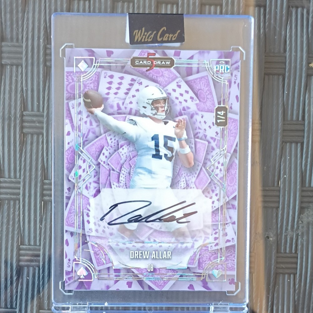 Wild Card 🔥2025 Card Draw 5: Drew Allar Auto Purple  1/4
