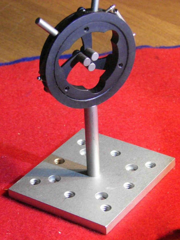 Unique 3 Pronged Mirror Mount with base.  Accommodates up to 1.2