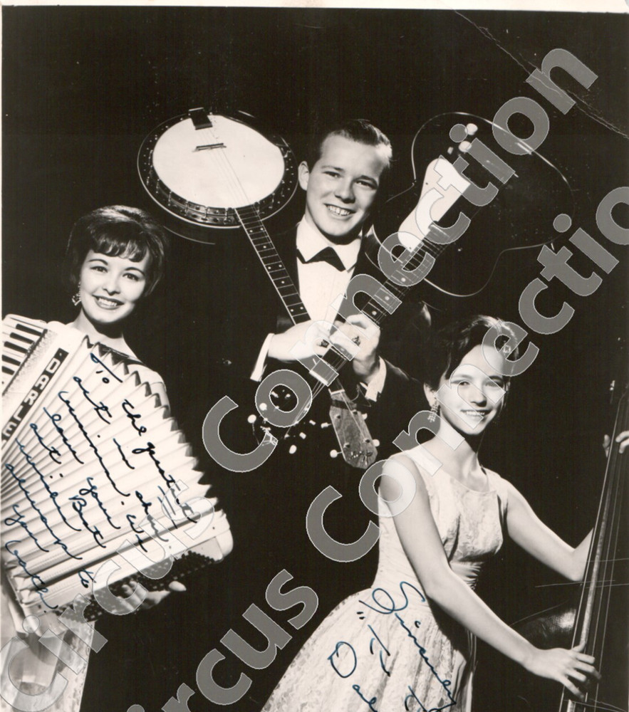Signed Early The 3 J's Band Performers Press Photograph 8