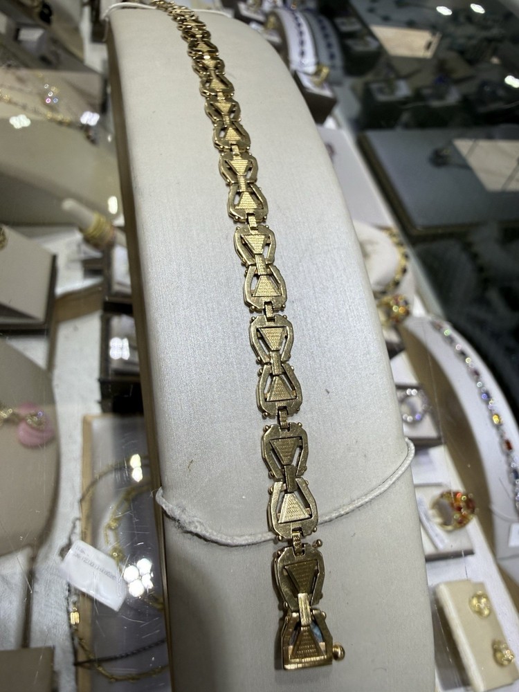 18K Yellow Gold Vintage Italian Bracelet 8” Estate Fine Jewelry