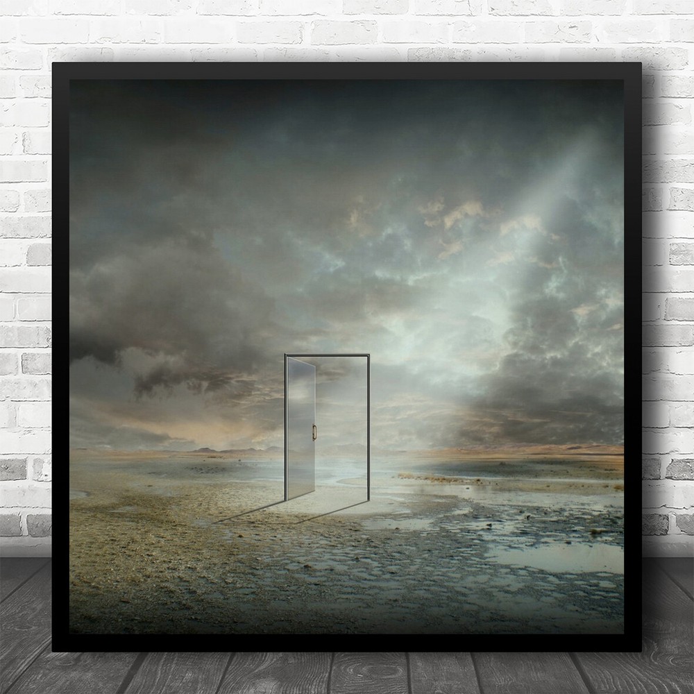 Door Doorway Gate Gateway Dimension Light Real Reality Ray Rays Square Print