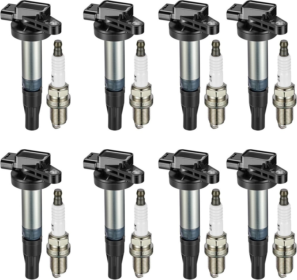 Ignition Coils & Iridium Spark Plugs Kit 8x For Jaguar XJ8 S-Type 4.2L UF519