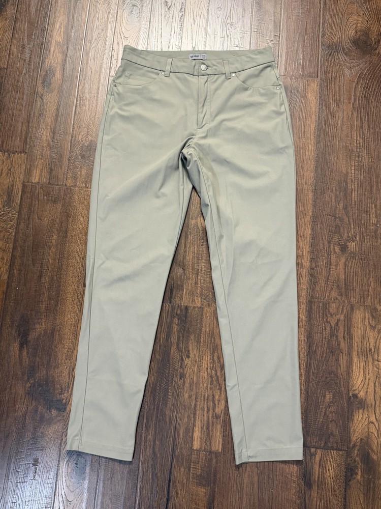 VRST Limitless Slim Fit 5 Pocket Tech Chino Pants Mens 32x31 Stretch Golf Taupe