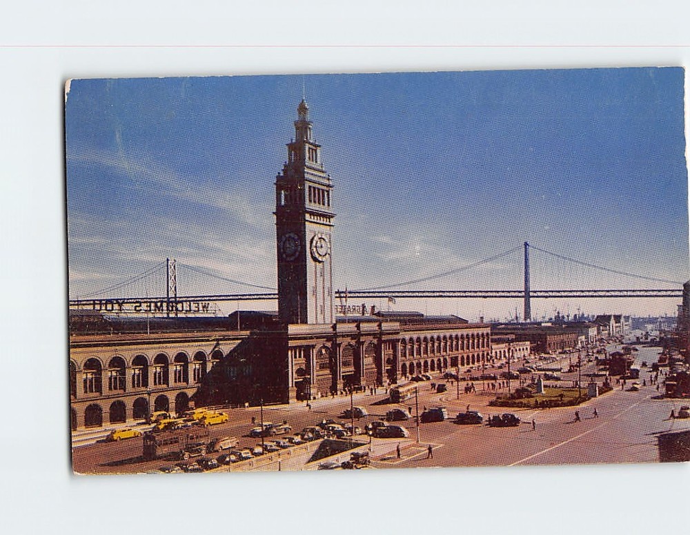 Postcard Ferry Building San Francisco California USA