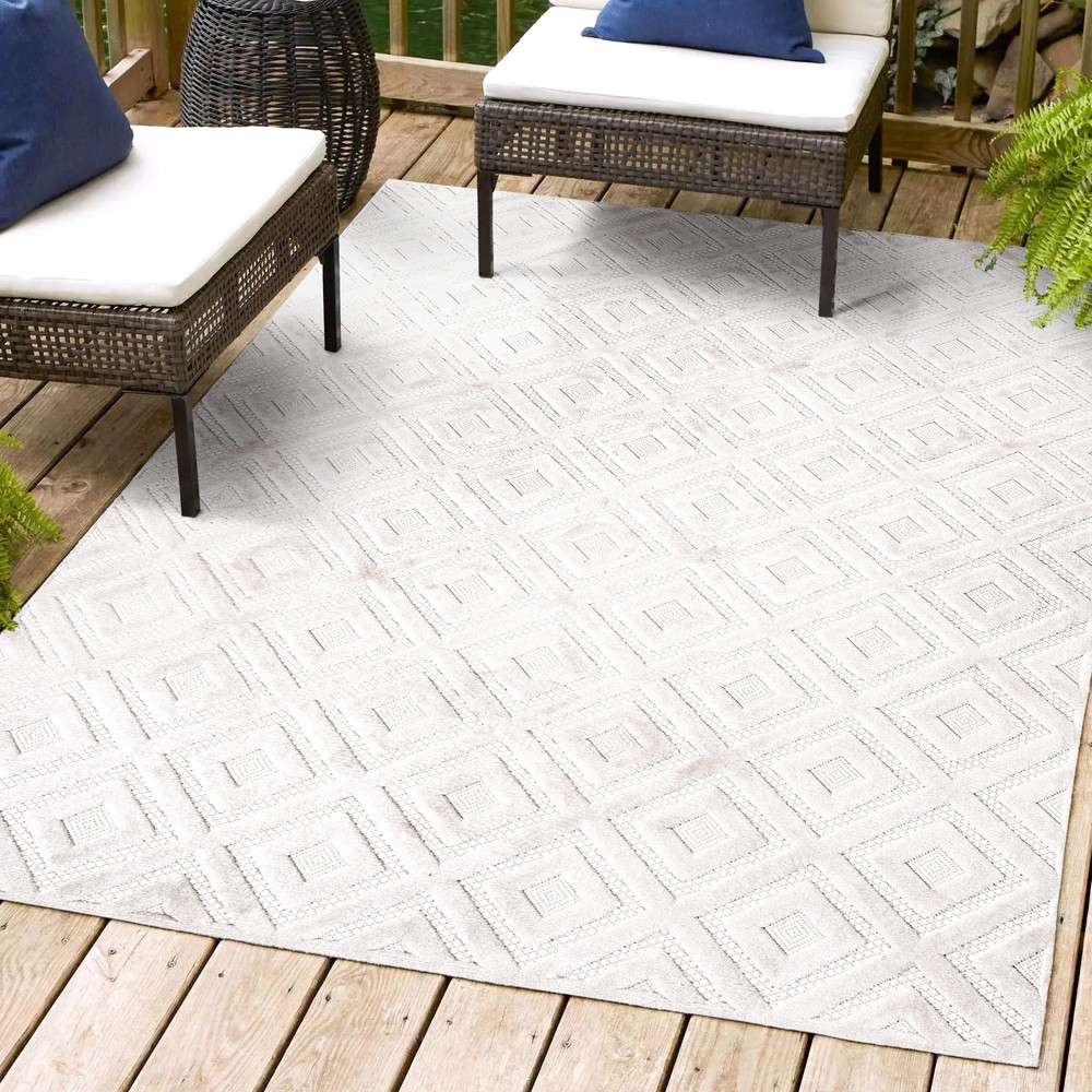 Jonathan Y Ibiza 4x6 Off White Polypropylene Rug
