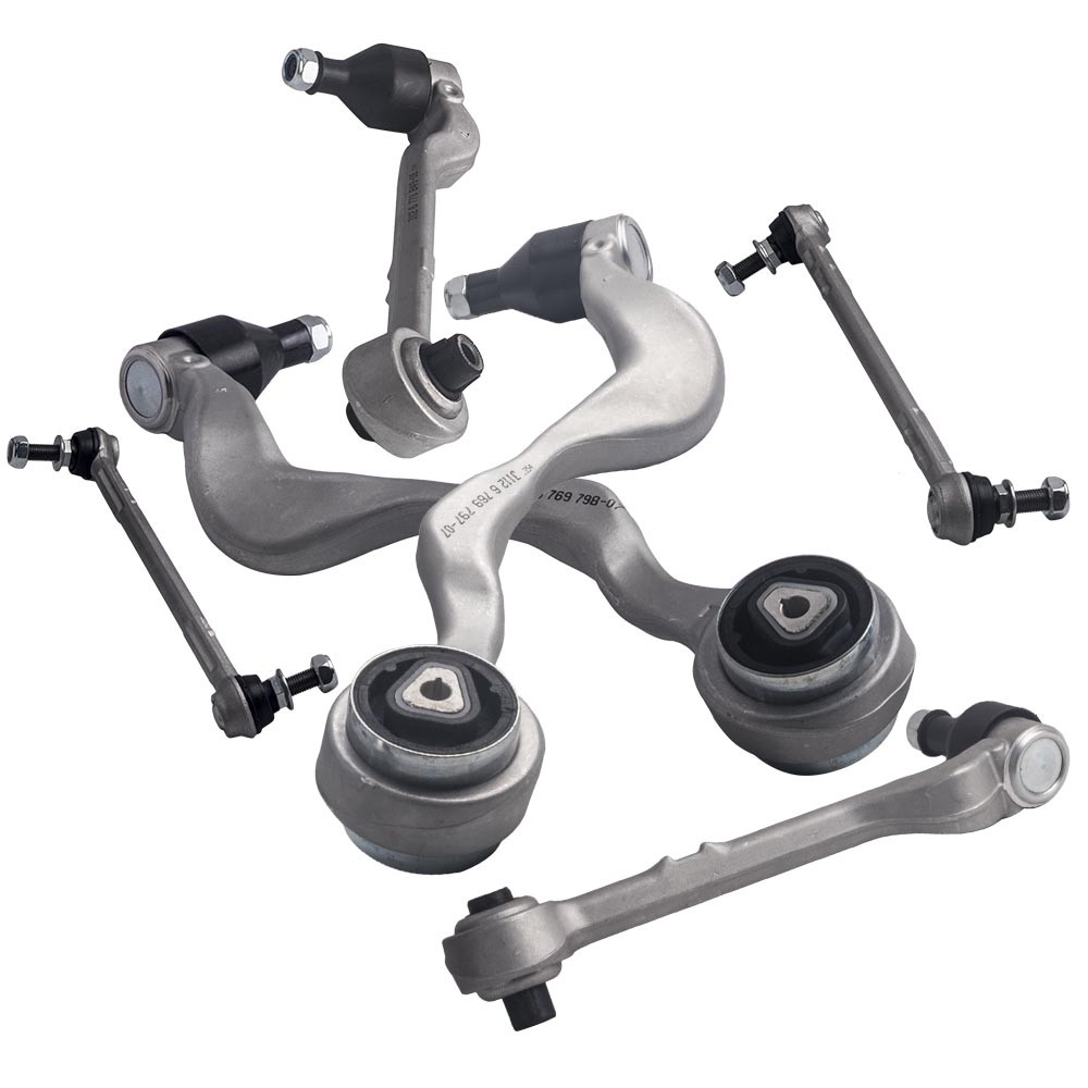 6 Pcs Front Lower LH RH Control Arm & Sway Bar Links w/Ball Joint Fitf BMW 128i