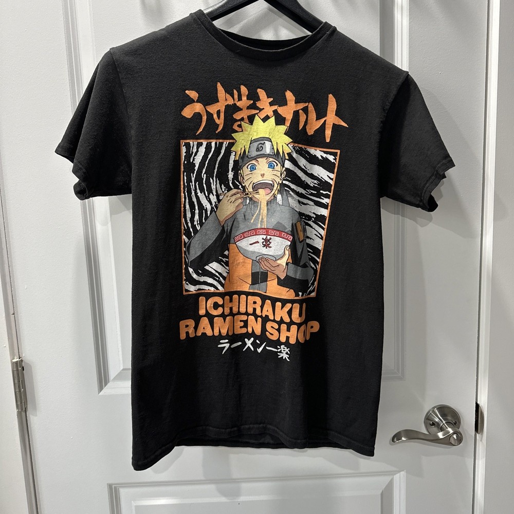 Naruto Shippuden 2002 Collection Ichiraku Ramen Shop M Graphic T-Shirt Black