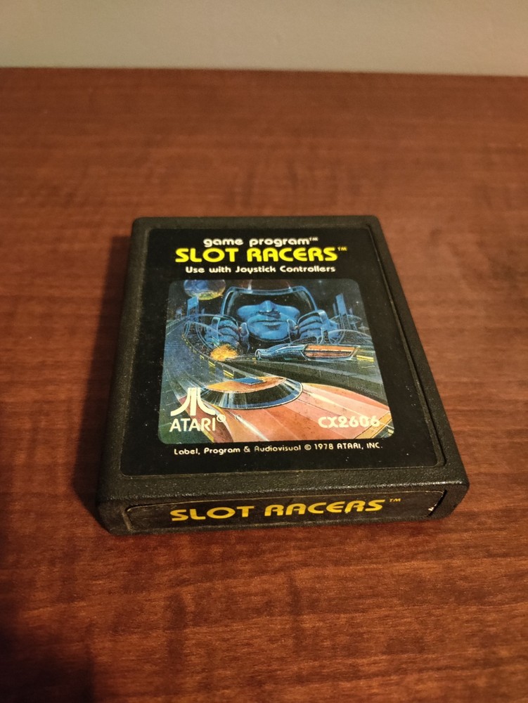 Slot Racers (Atari 2600, 1978) Classic Video Game Cartridge Tested Works